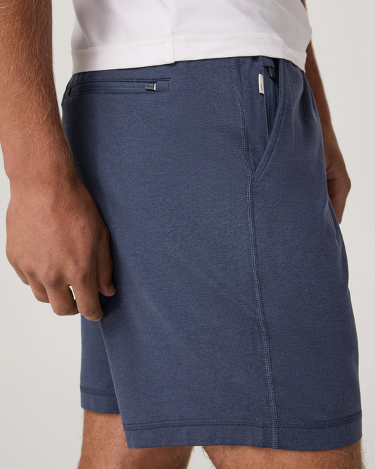 Ponto Performance Short 7" Men's Azure Heather Shorts | Vuori for sale