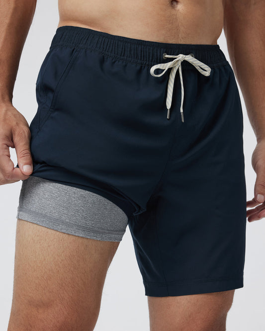 Kore Short Lined 7" Men's Ink Athletic Shorts | Vuori online