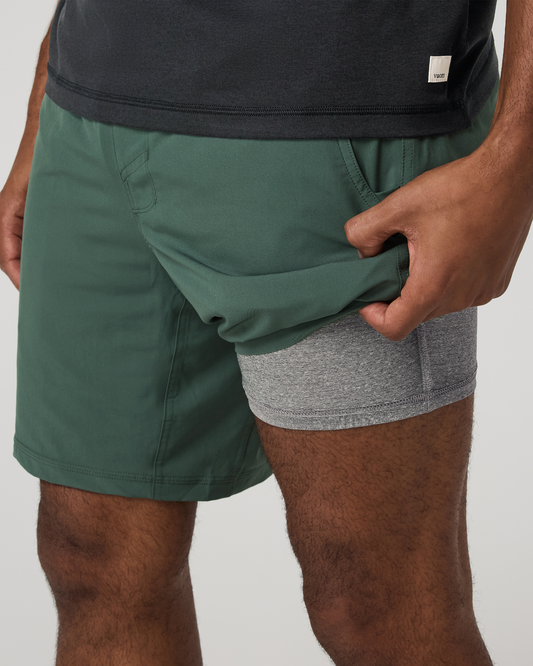 Kore Short Lined 7" Men's Agate Green Athletic Shorts | Vuori sale