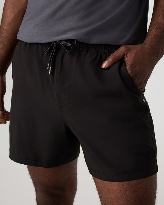 Kore Short Lined 5" Black Tonal Athletic Shorts | Vuori for sale