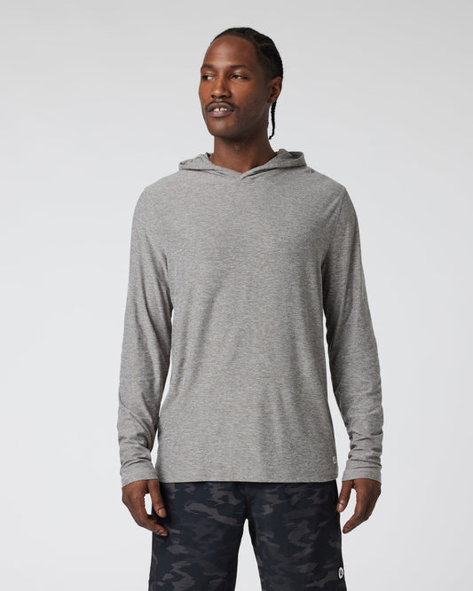 Strato Tech Hoodie Men's Heather Grey Workout Hoodie | Vuori for sale