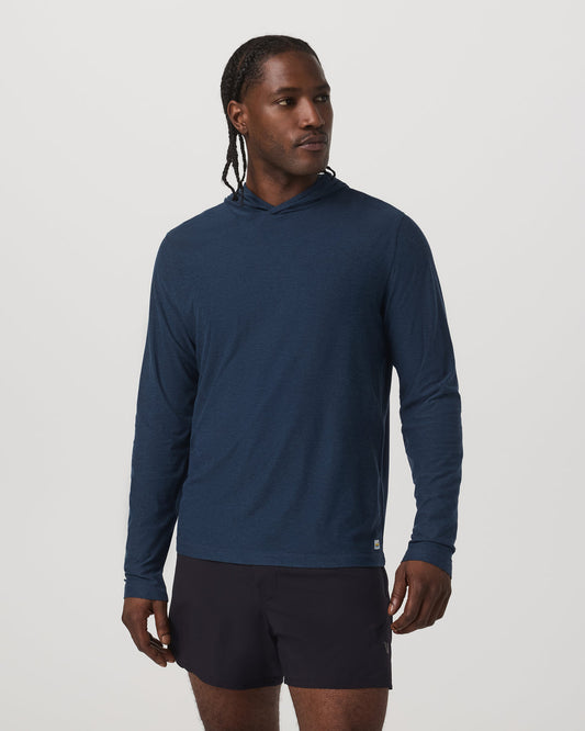 Strato Tech Hoodie Men's Navy Workout Hoodie | Vuori sale