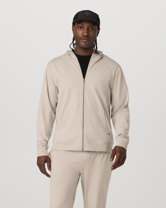Men's Coronado Full Zip Hoodie 2.0 Limestone Heather | Vuori sale