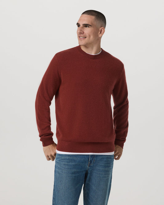 Berik Cashmere Sweater Men's Spiced Apple Sweater | Vuori onsale