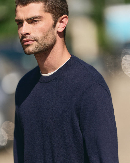 Berik Cashmere Sweater Men's Sweater in Ink | Vuori discount