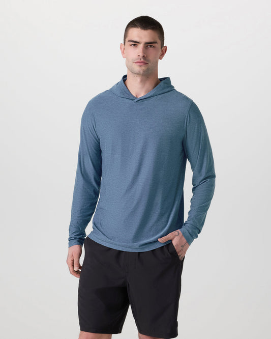 Strato Tech Hoodie Men's Pool Blue Workout Hoodie | Vuori for sale