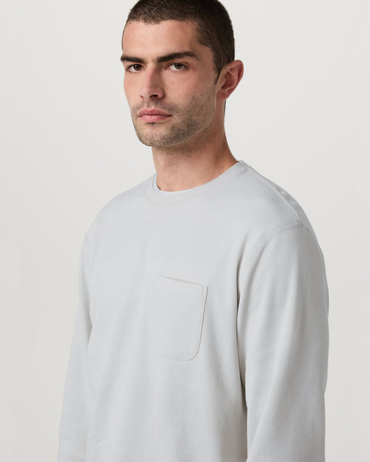 Jeffreys Crew 2.0 Men's Winter Grey Heather Pullover | Vuori discount