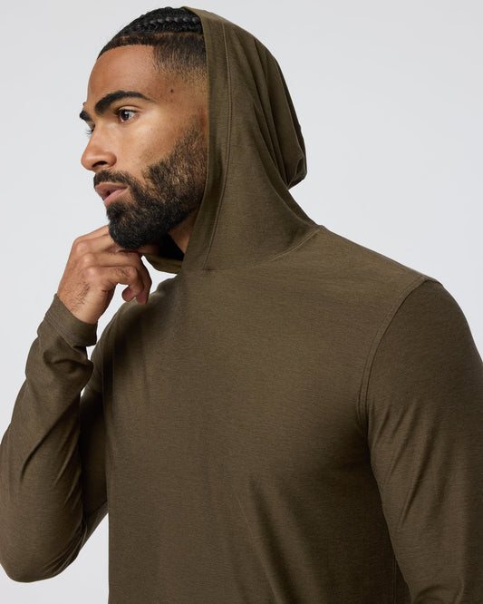 Strato Tech Hoodie Men's Moss Green Workout Hoodie | Vuori discount