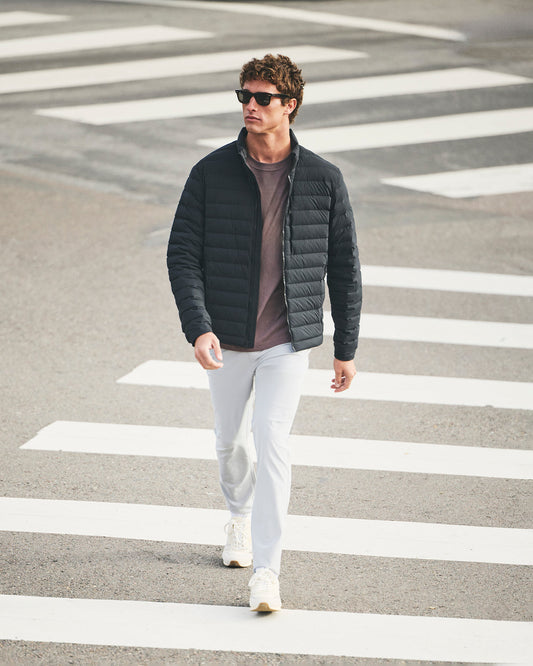 Steadfast Insulated Full Zip Jacket Black | Vuori shop