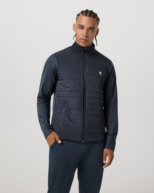 Sunday Insulated Hybrid Jacket Men's Ink Heather Jacket | Vuori sale