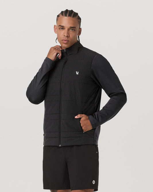 Sunday Insulated Hybrid Jacket Men's Black Training Jacket | Vuori for sale