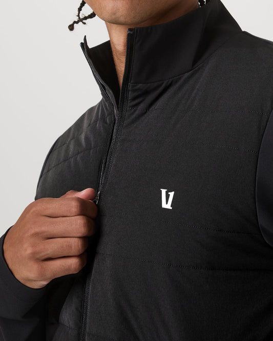 Sunday Insulated Hybrid Jacket Men's Black Training Jacket | Vuori for sale