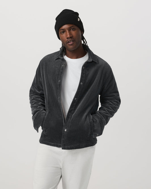 Vuori Cord Jacket Men's Dark Pewter Corduroy Jacket | Vuori online