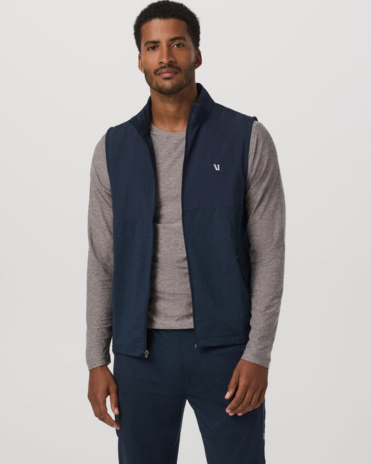 Sunday Element Vest Men's Ink Heather Vest | Vuori outlet