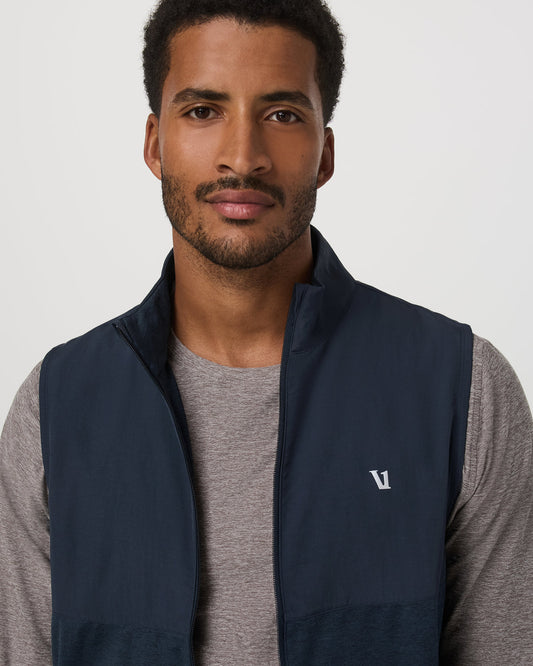 Sunday Element Vest Men's Ink Heather Vest | Vuori outlet