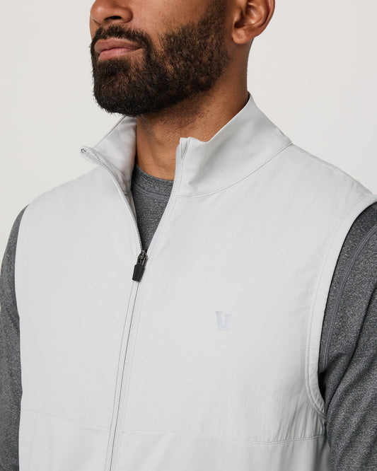 Sunday Element Vest Men's Frost Grey Full Zip Vest | Vuori online