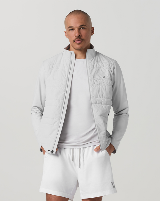 Sunday Insulated Hybrid Jacket Men's Frost Grey Jacket | Vuori discount