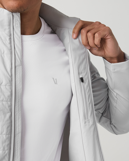 Sunday Insulated Hybrid Jacket Men's Frost Grey Jacket | Vuori discount