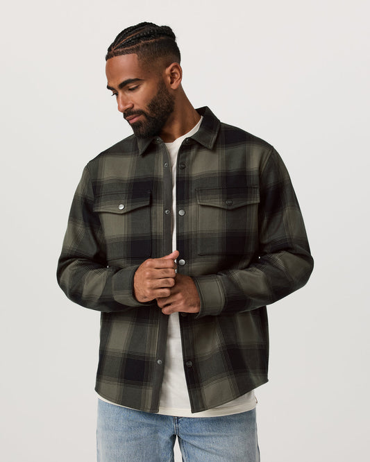 Range Shirt Jacket 2.0 Men's Oregano Plaid Jacket | Vuori online