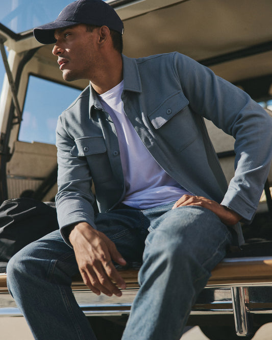Waffle Shirt Jacket Versatile Men's Abyss Shirt Jacket | Vuori for sale