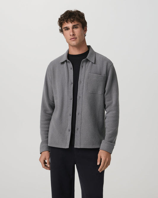 Beach Fleece Shirt Jacket Men's Pinecone Heather Jacket | Vuori outlet