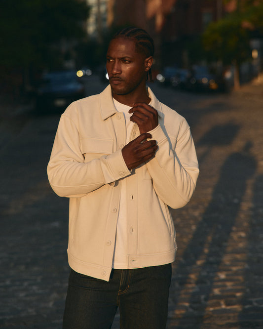 Seaside Shirt Jacket Men's Salt Lifestyle Jacket | Vuori shop