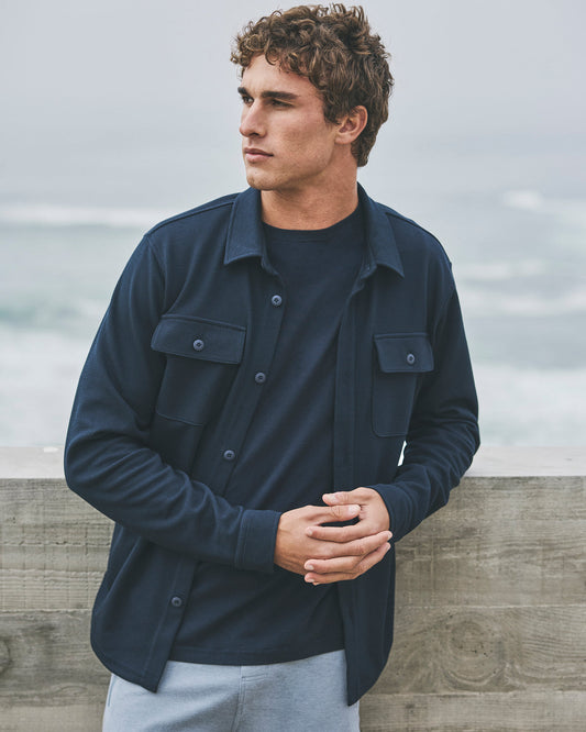 Waffle Shirt Jacket Ink | Vuori for sale