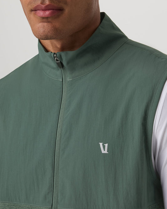 Sunday Element Vest Men's Agate Green Heather Vest | Vuori online