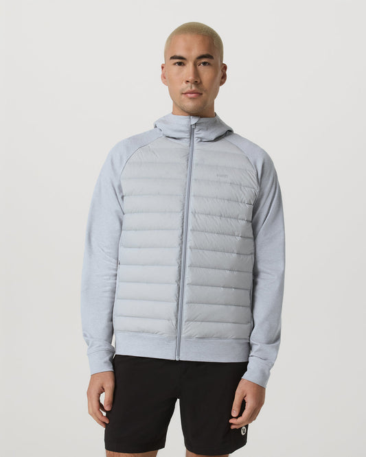 Steadfast Insulated Hybrid Men's Sea Fog Jacket | Vuori discount