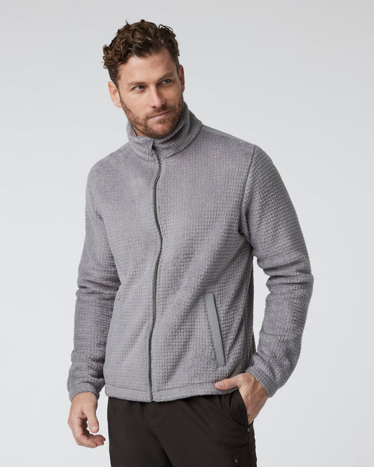 Fairfield Full Zip Jacket Shiitake Fleece Jacket | Vuori onsale