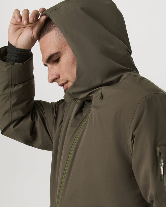 Bering Down Parka Warm Men's Oregano Jacket | Vuori discount