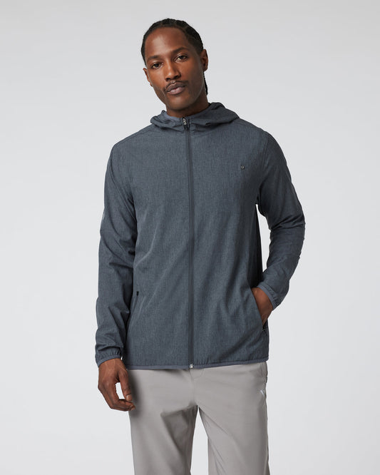 Outdoor Trainer Shell Dark Pewter Linen Texture | Vuori onsale