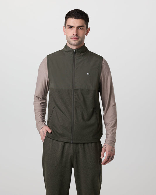 Sunday Element Vest Men's Kale Heather Vest | Vuori online