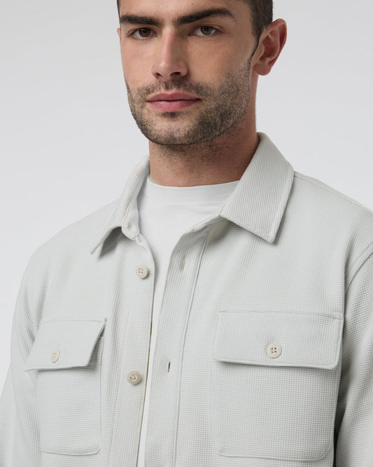 Waffle Shirt Jacket Salt | Vuori outlet