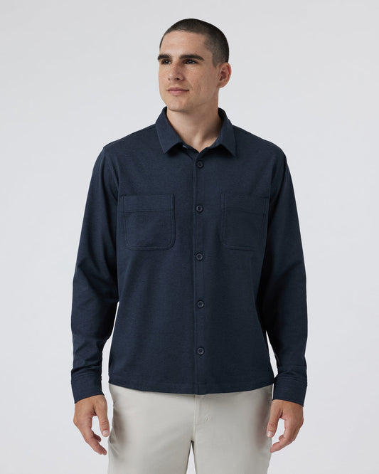 Coronado Shirt Jacket Midnight Heather | Vuori online