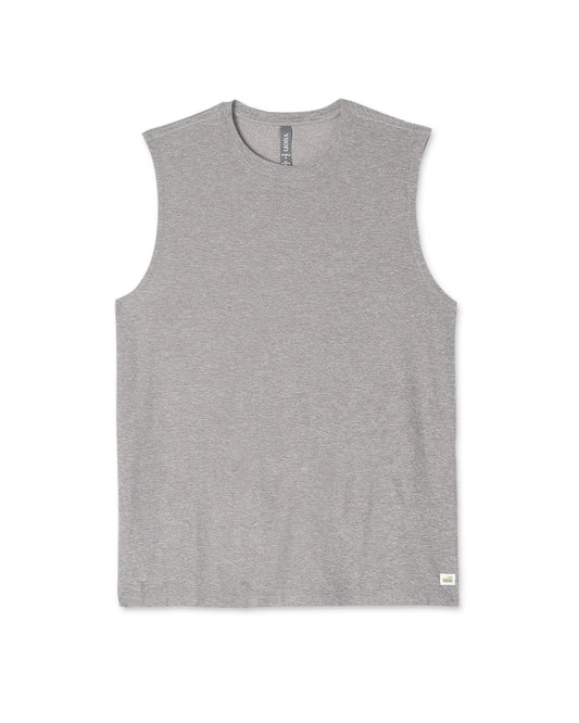 Strato Muscle Tee Men's Heather Grey Muscle Tank | Vuori for sale