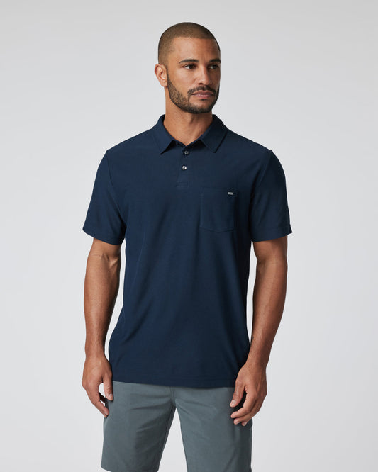 Ace Polo Men's Ink Performance Polo | Vuori shop
