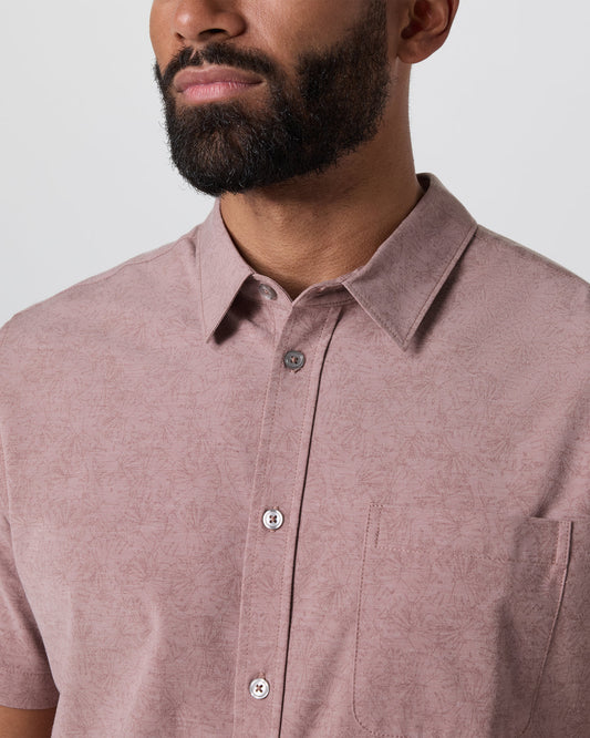 Short Sleeve Bridge Button Down Zion Rose Water Lily | Vuori online