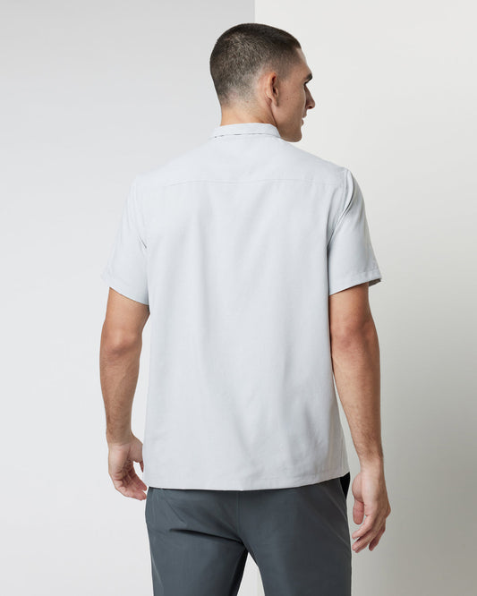 Seaport Button Down Men's Sky Grey Short-Sleeve | Vuori onsale