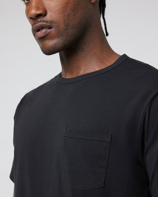 Men's Feather Pocket Tee Black Short-Sleeve Tee | Vuori outlet