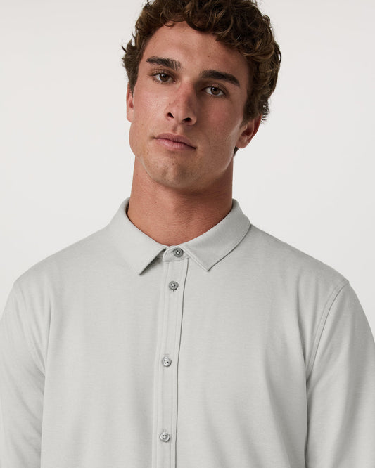 Men's Long Sleeve Ponto Button Down Salt Heather | Vuori outlet