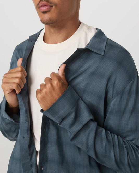 Long Sleeve Plaid Button Down Shirt Men's Abyss Shirt | Vuori sale