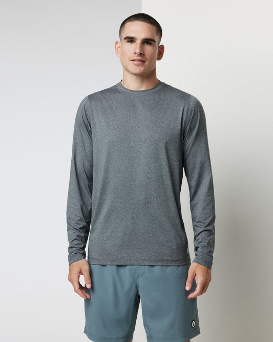 Long Sleeve Tradewind Performance Tee 2.0 Heather Grey | Vuori online