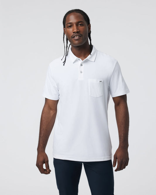 Ace Polo Men's White Polo Shirt | Vuori sale