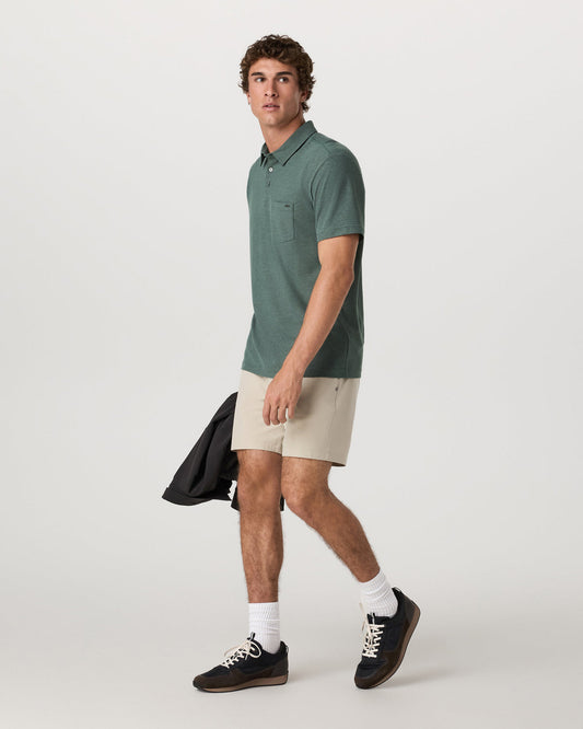 Ace Polo Men's Agate Green Performance Polo Shirt | Vuori for sale