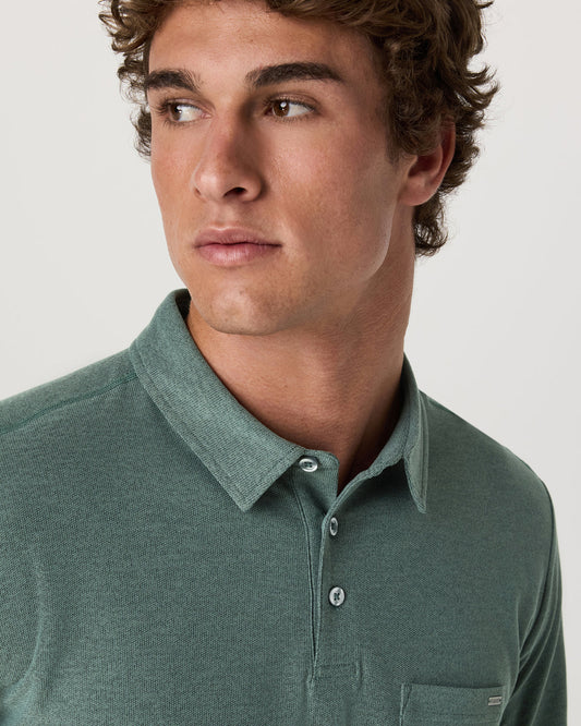 Ace Polo Men's Agate Green Performance Polo Shirt | Vuori for sale