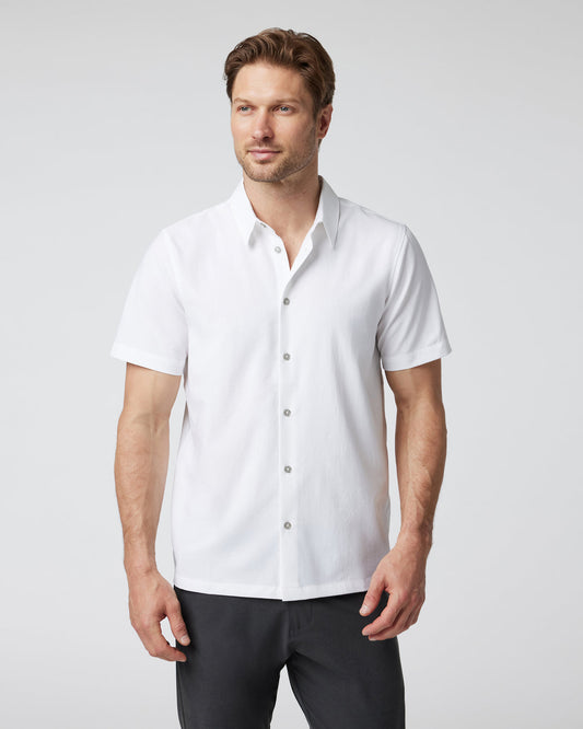 Short-Sleeve Manhattan Button Down White | Vuori onsale
