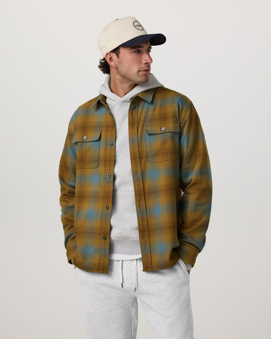 Long Sleeve Flannel Button Down Men's Bluegrass Shirt | Vuori shop