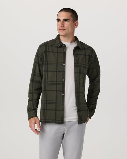 Seaview Plaid Button Down Shirt Dark Oregano Shirt | Vuori for sale