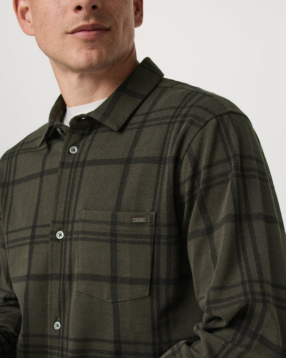 Seaview Plaid Button Down Shirt Dark Oregano Shirt | Vuori for sale
